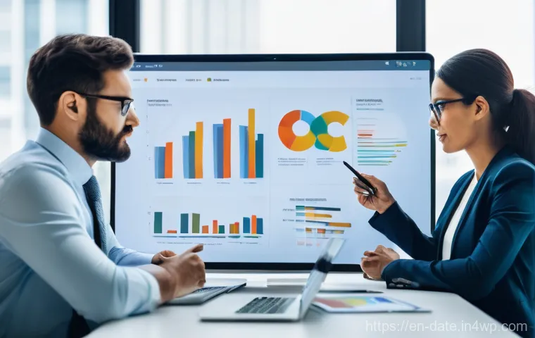 데이터 품질 향상을 위한 조직 문화 - **Prompt:** A diverse group of professionals from various departments (e.g., marketing, finance, IT,...