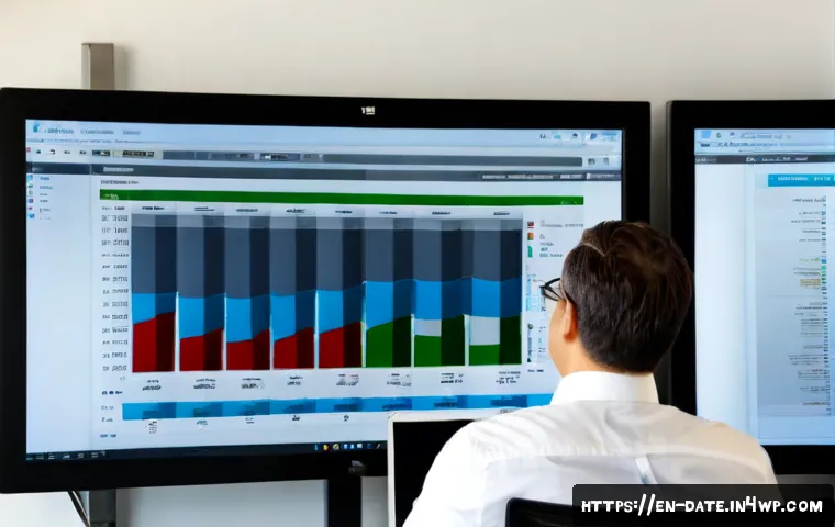Home 17 데이터 품질 관리 시스템 구축 단계 - Photorealistic modern office scene showing the planning stage of a data quality management system, d...