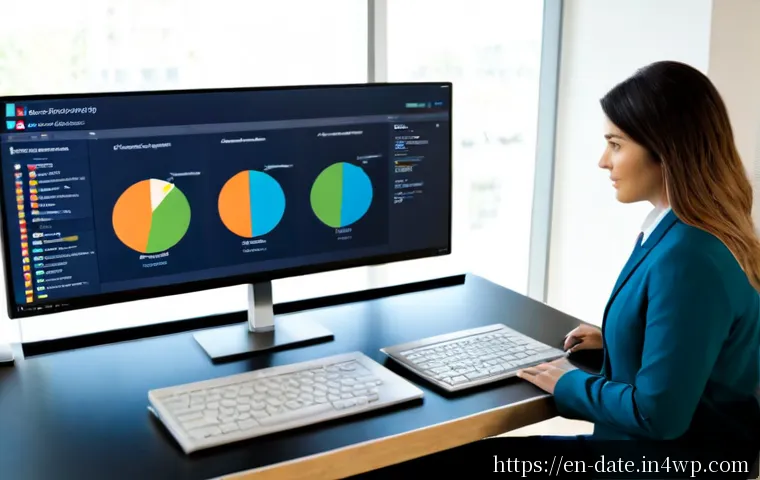 데이터 품질 기준 국제 표준 - Photorealistic modern data governance office, diverse team of analysts reviewing a large clean dashb...